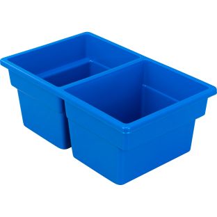 Small Two-Compartment All-Purpose Bin  Single - 1 plastic bin