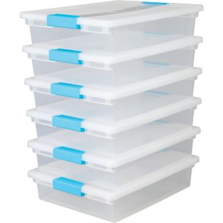 Group-Materials Stackable Trays - 6 trays, 6 lids