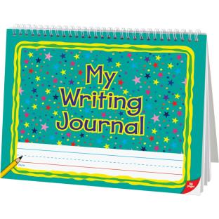 Deluxe Spiral Landscape Writing Journals (Teal Star Cover) - 112 Pages