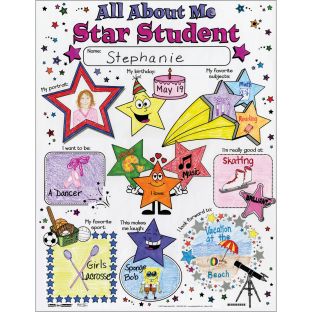 Ready-To-Decorate® All About Me Star Student Posters - 24 posters