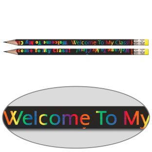 Welcome To My Class Pencils - Sharpened - 12 sharpened pencils