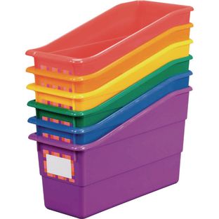 Really Good Stuff® Group Colors For 6 - Durable Book And Binder Holders - 6 bins