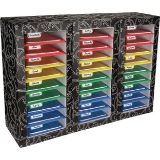 Really Good Stuff® Classroom Mail Center – 27 Slot, 4 Color Grouping Design