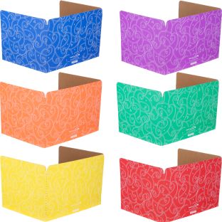 Standard Privacy Shields - Set of 12 - 6 Group Colors - Star and Swirl - Matte