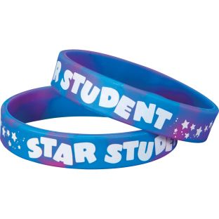 Star Student Silicone Bracelets - 24 bracelets