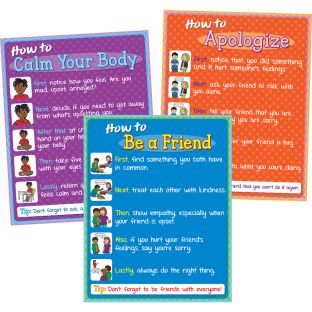 Really Good Stuff® How To - Social/Emotional Poster Set