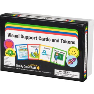 Really Good Stuff® Visual Support Folder And Cards - 1 folder, 85 cards