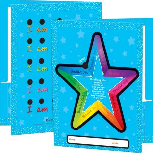 Really Good Stuff® Breathing Star 2-Pocket Folders - 12 folders