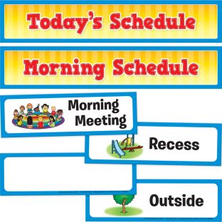 Whole-Class Visual Schedule Pocket Chart Cards - 27 cards