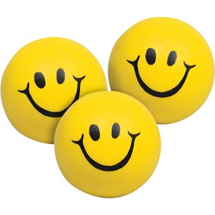 Squeeze Smiley Face Balls - 12 balls