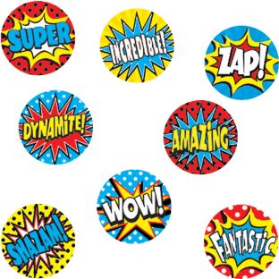 Superhero Mini Stickers Valu-Pak - 1,144 stickers