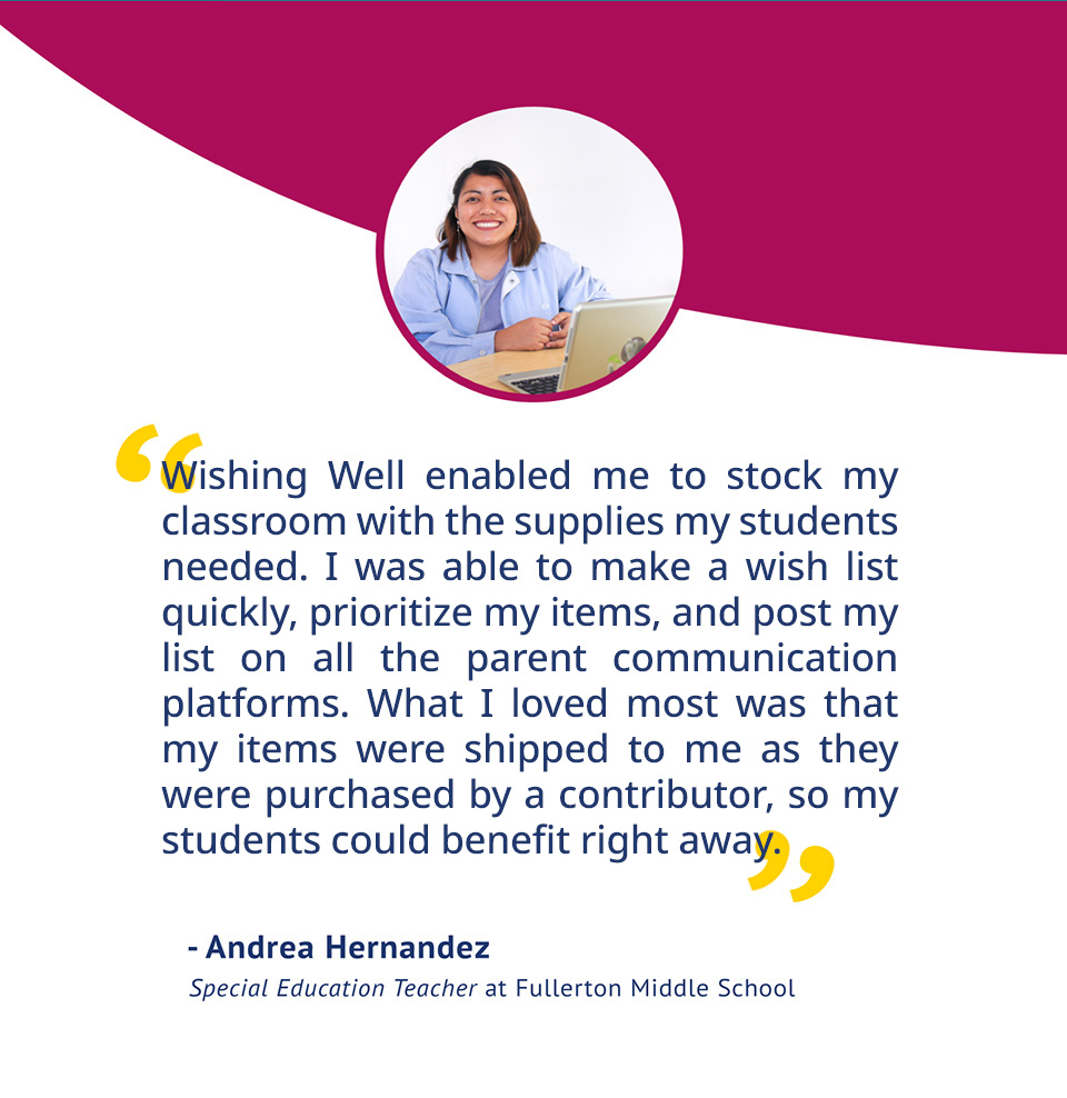 Andrea Hernandez, Special Education Teacher at Fullerton Middle School