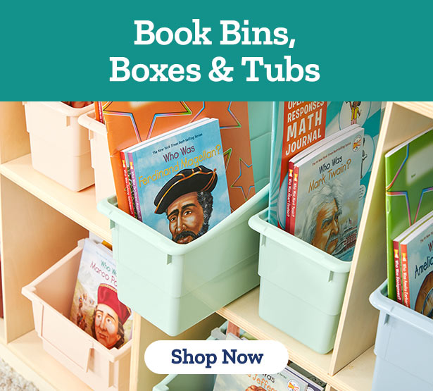 Book Bins, Boxes & Tubs
